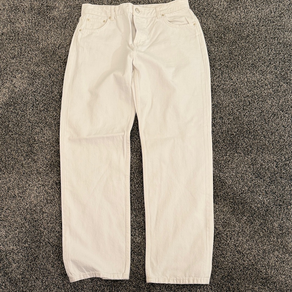 Pull&Bear Off-White Denim Pants